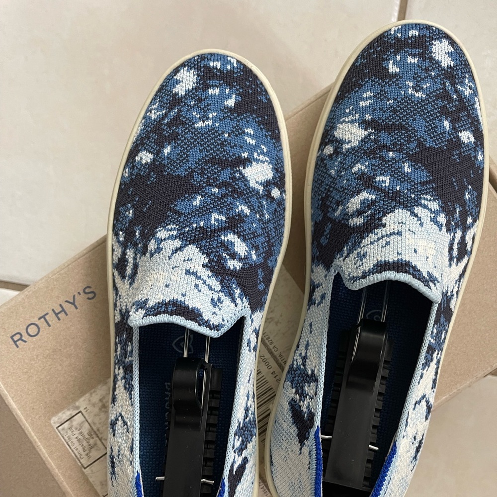 Rothy’s washable shoes. Shibori. Retired Color.  The butcher’s daughter.